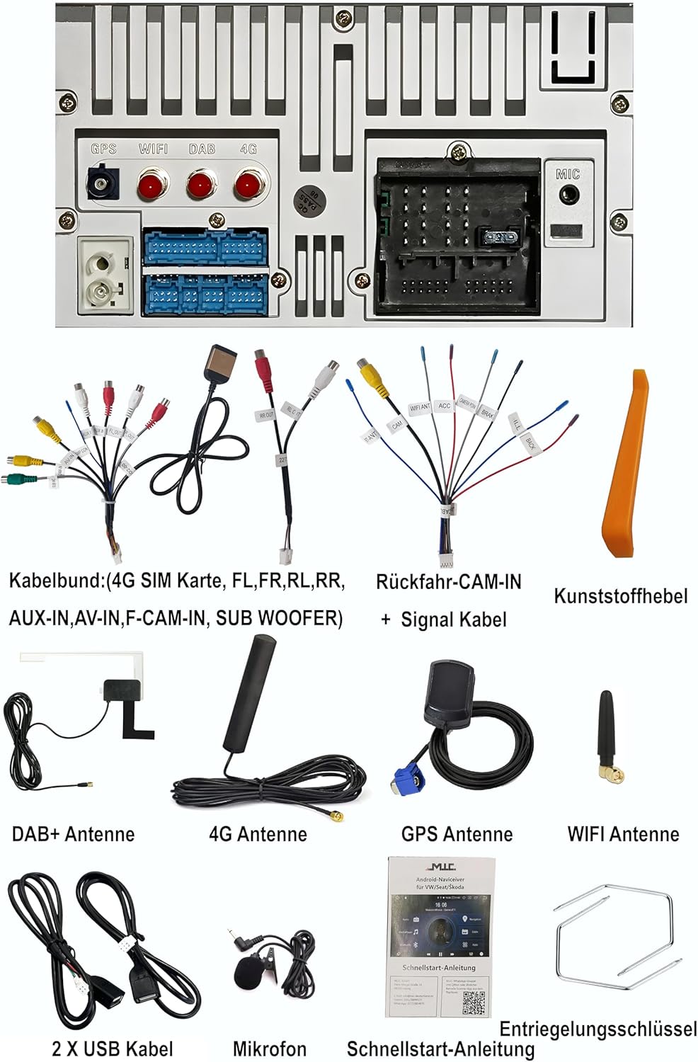 M.I.C. AO8Lite Android 12 Autoradio mit navi Ersatz für Opel Antara Astra h Combo Corsa d Meriva Sig