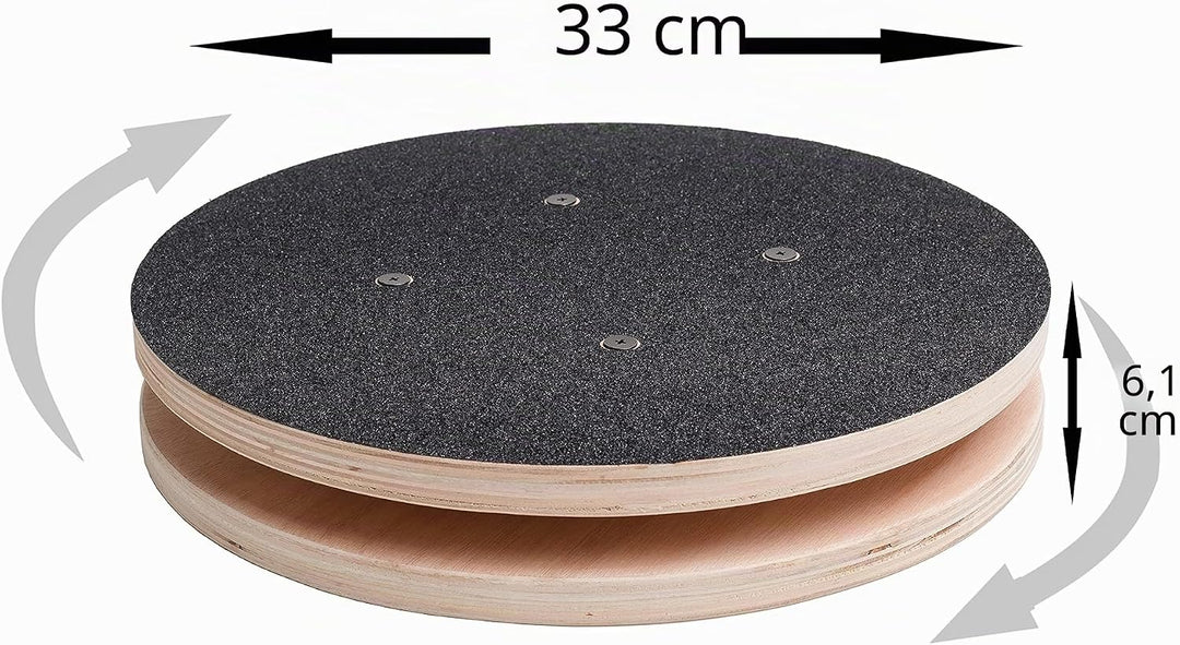 Core Ab Twister Board für Übungen, 33 cm, grosse Taillen-Drehscheibe zum Abnehmen und Stärken von Ba