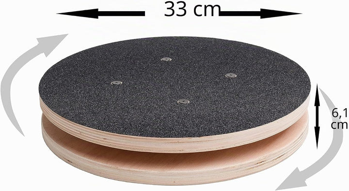 Core Ab Twister Board für Übungen, 33 cm, grosse Taillen-Drehscheibe zum Abnehmen und Stärken von Ba