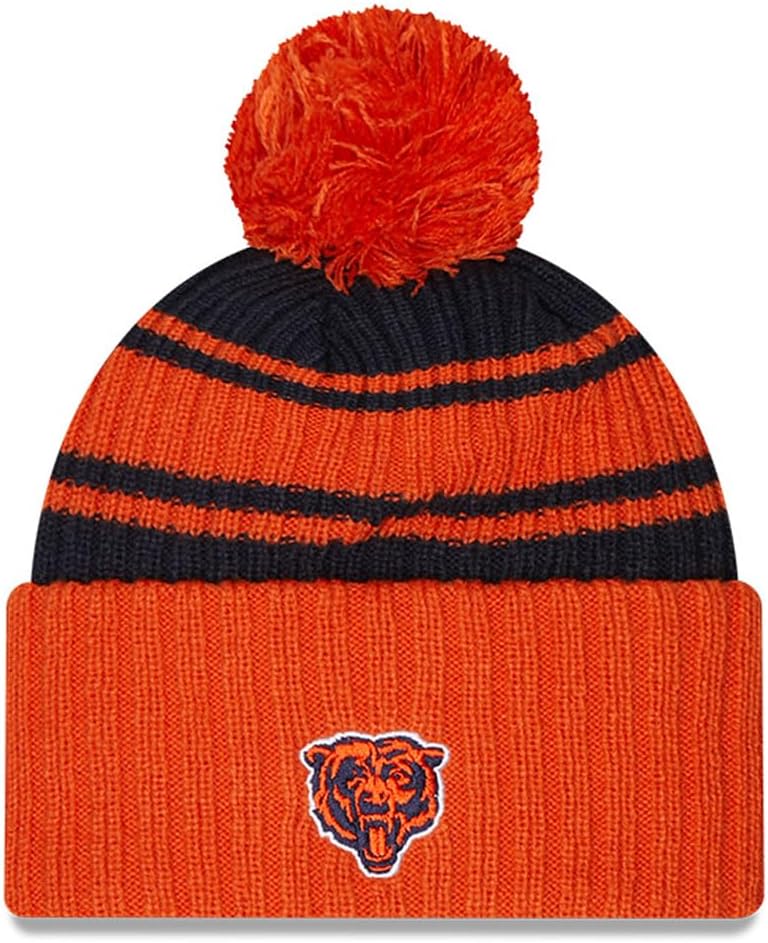 New Era NFL 2022-2023 Sideline Sport Knit Beanie American Football Mütze mit Bommel alle Teams Einhe