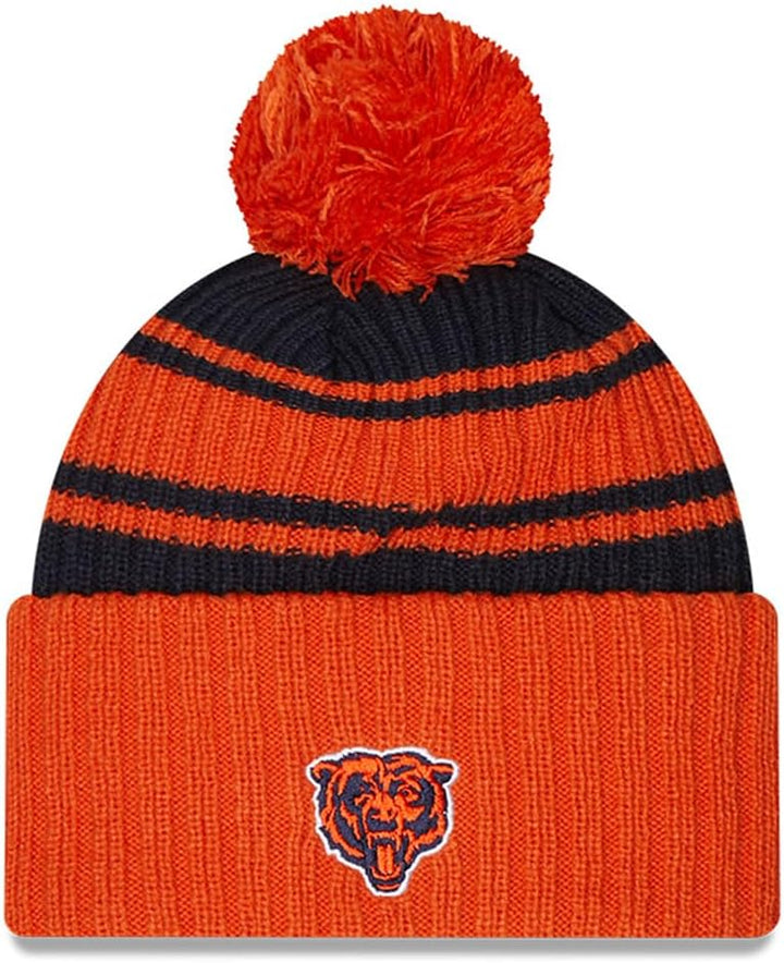 New Era NFL 2022-2023 Sideline Sport Knit Beanie American Football Mütze mit Bommel alle Teams Einhe