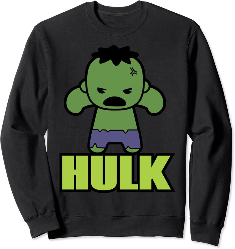 Marvel Hulk The Incredibly Cute Kawaii Pose Sweatshirt