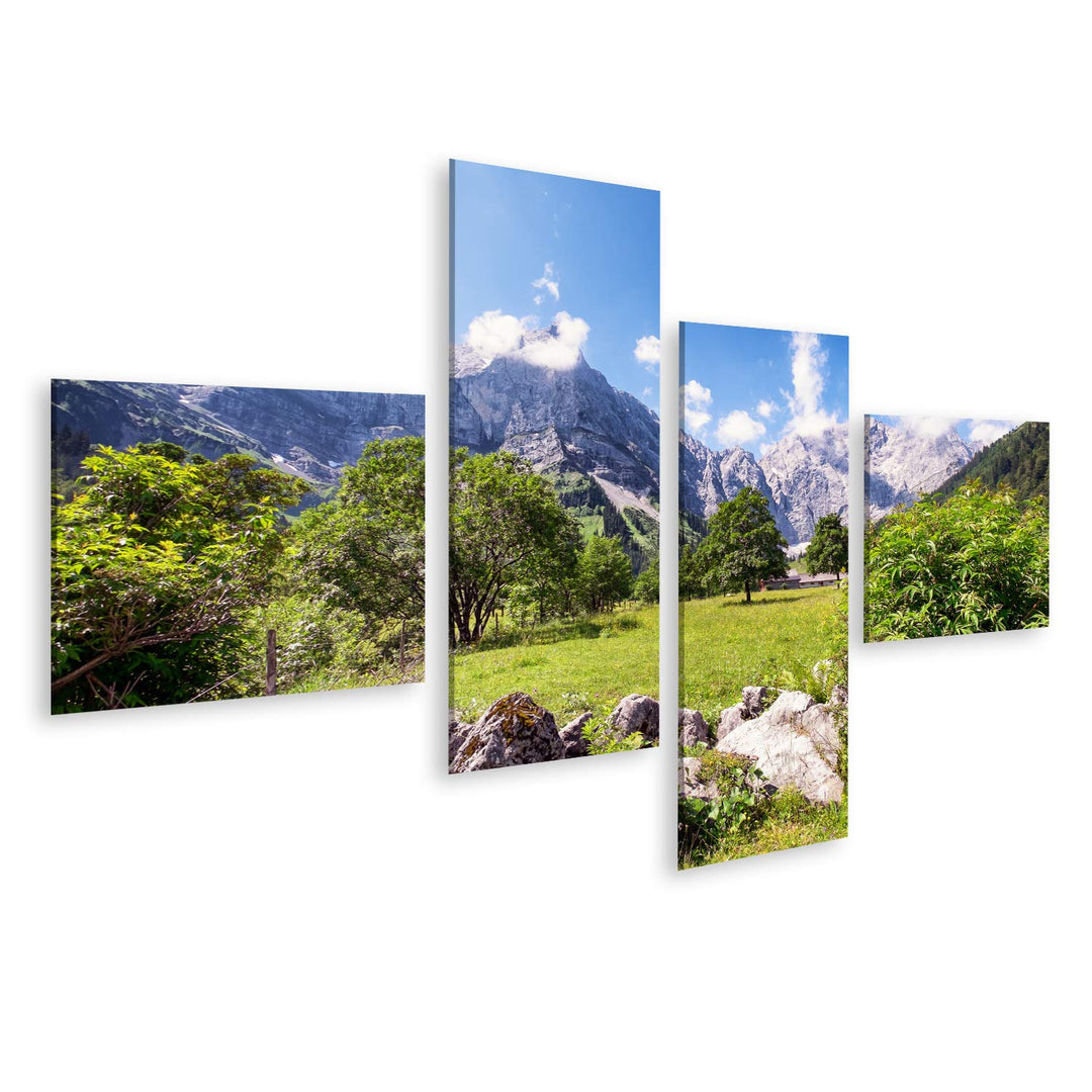 islandburner Bild auf Leinwand Karwendelgebirge Berge Österreich Europäische Alpen Bilder Wandbilder