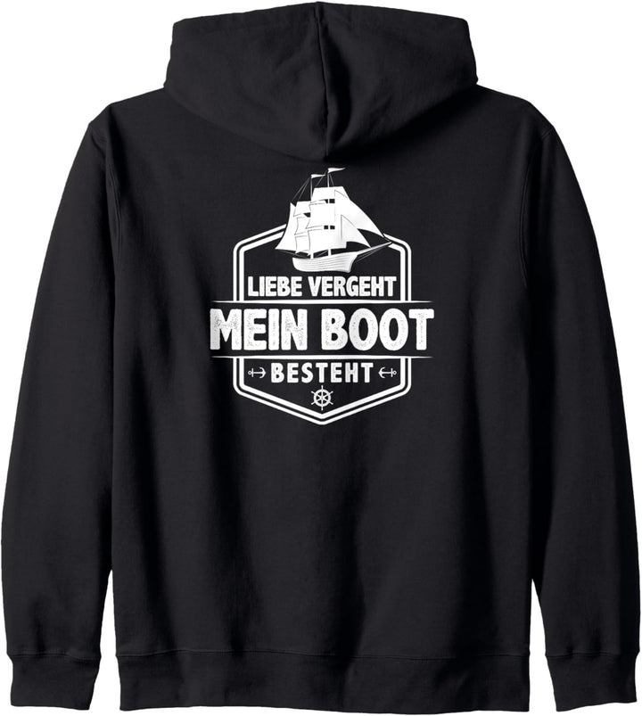 Lustiger Segler Spruch Mann Segeln Kapitän Seemann Boot Kapuzenjacke
