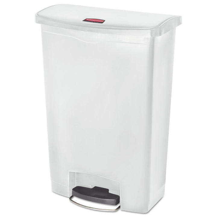 Rubbermaid Commercial Products 1883561 Slim Jim Step On Kunststoff-Tretabfalleimer mit Pedal an der