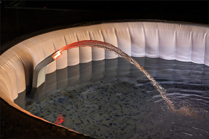 Bestway SaluSpa Wasserfall-Funktion mit LED-Lichtern, integrierte Lichter mit 7 Farbmodi, kompatibel