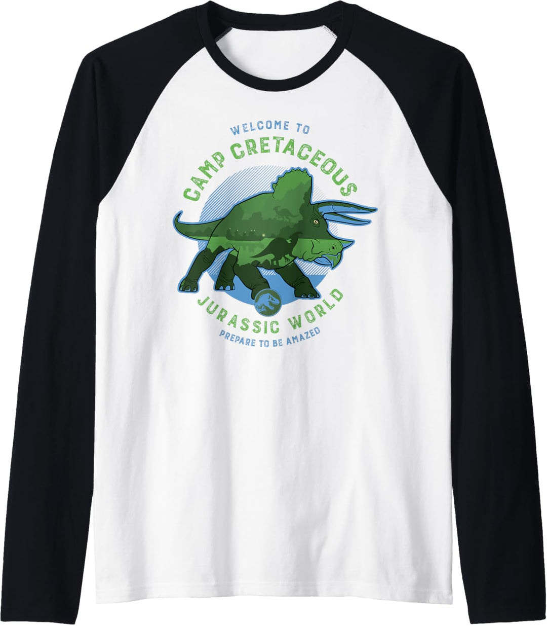 Jurassic World: Camp Cretaceous Welcome Triceratops Raglan