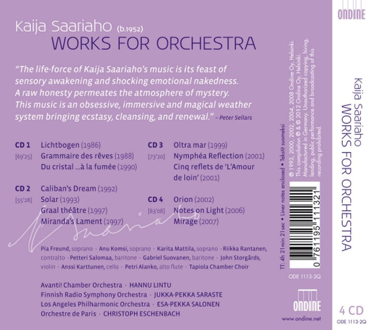 Orchesterwerke, Audio-CD