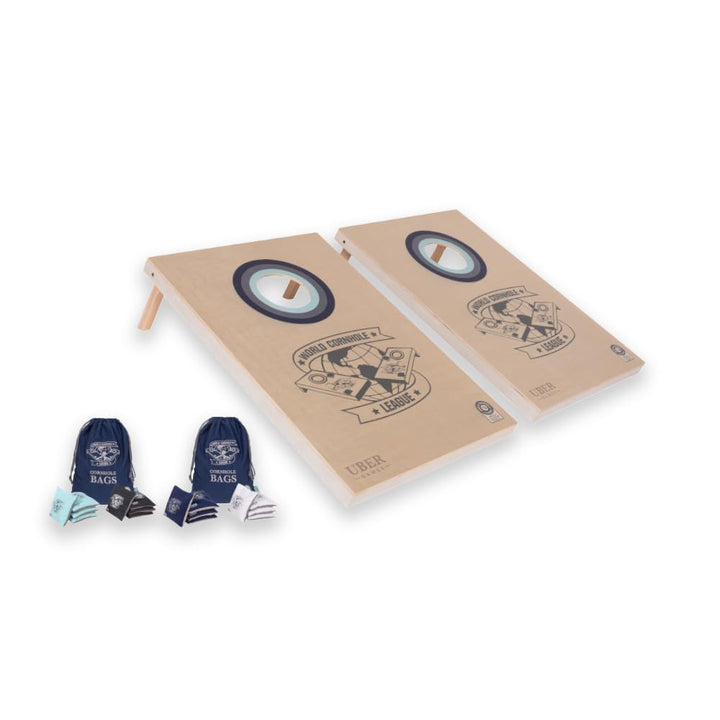 Uber Games - World Cornhole League – 90 x 60 cm Doppelbrett-Set & Tasche (3 x 2 Fuss) Turnierqualitä