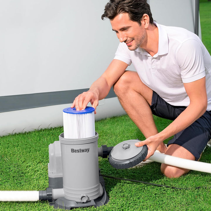 Bestway 58391-7 Filterpumpe für oberirdische Pools mit 9.463 l/h