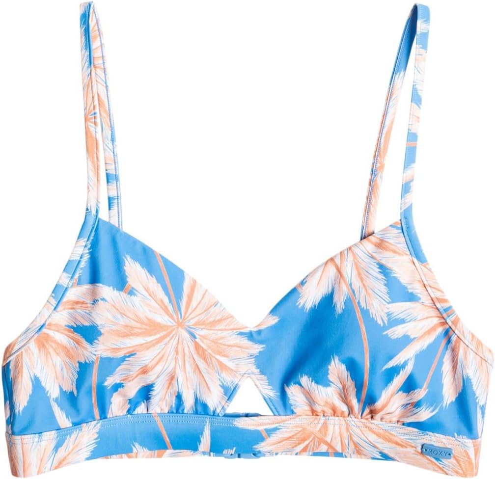 Roxy Damen Love The Cross Step Badeanzug - separat (1er Pack) M Azure Blue Palm Island, M Azure Blue