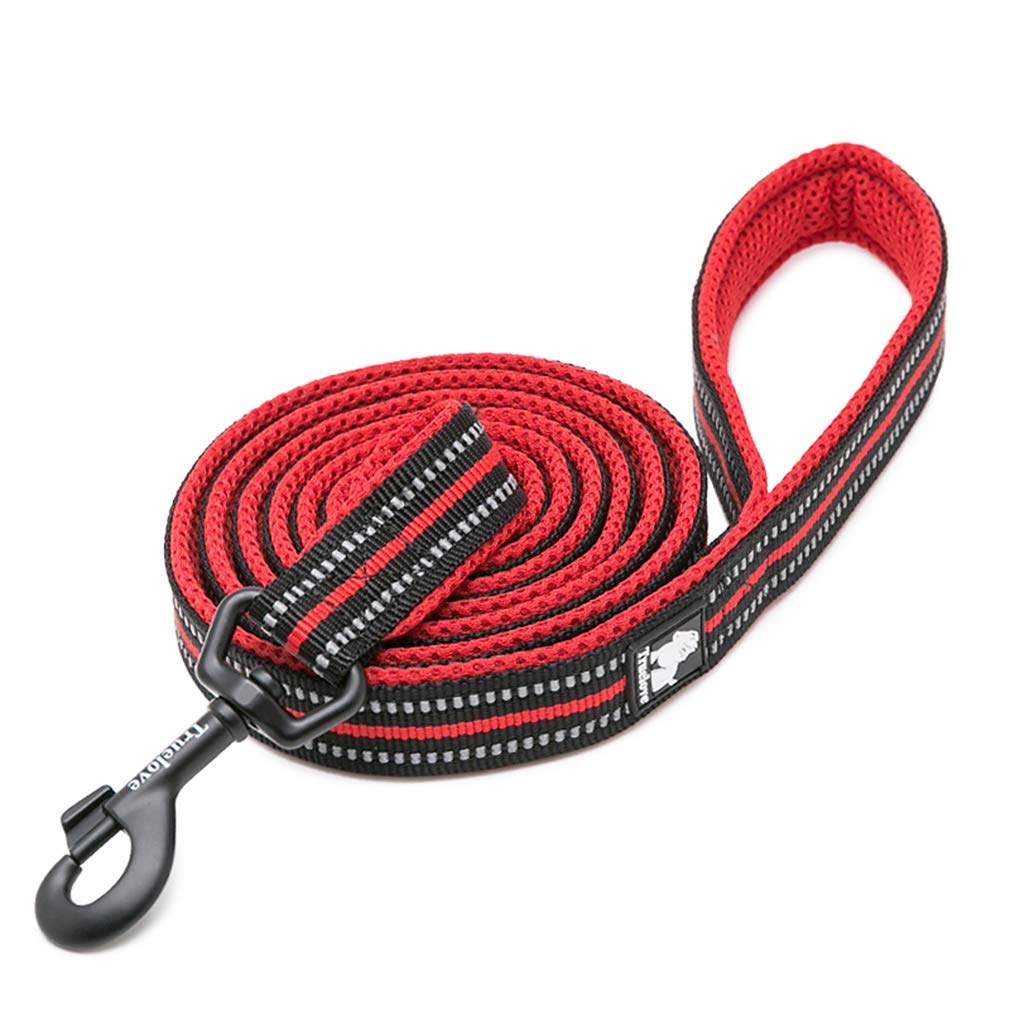 WINHYEPET Dog Leash Nylon Reflective Comfortable Handle Lead Puppy Training Walking Rope Easy Contro