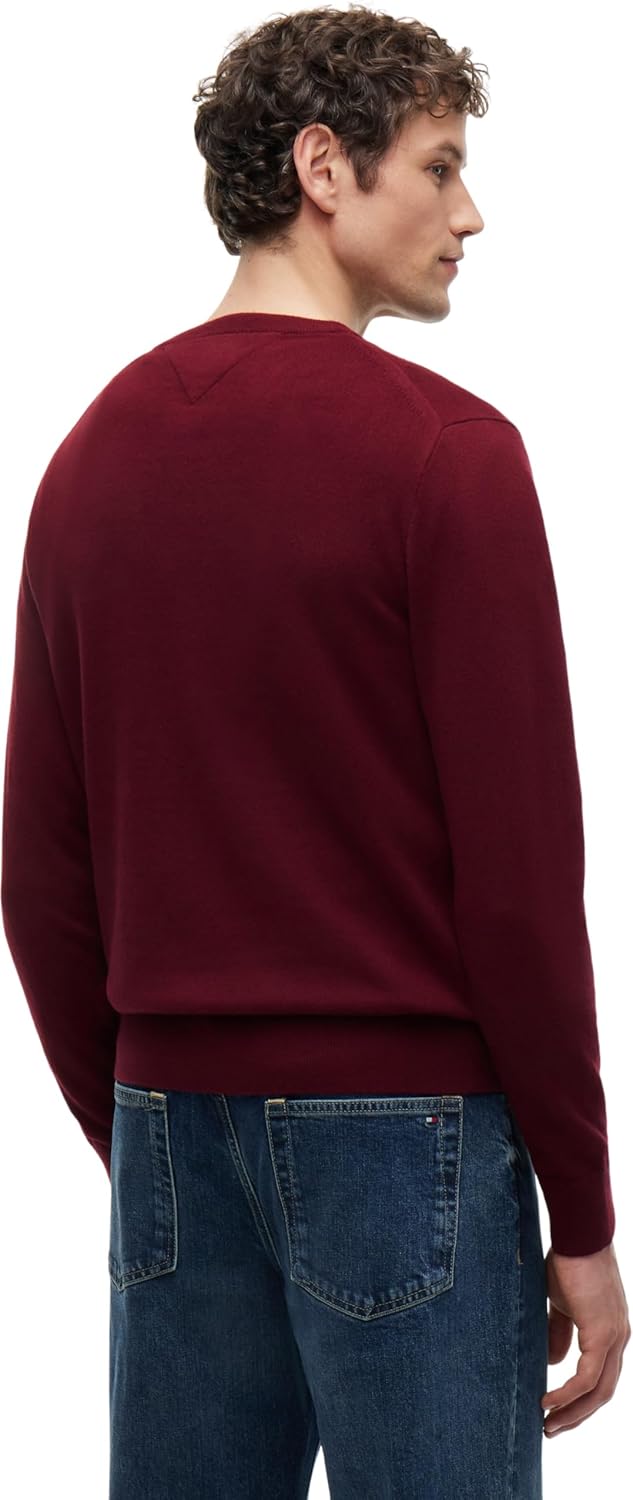 Tommy Hilfiger Herren Pullover M Lila (Deep Rouge), M Lila (Deep Rouge)