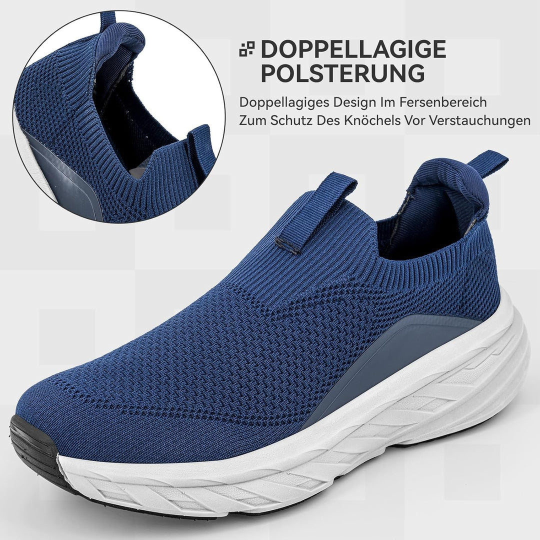 Sosenfer Slip On Sneaker Herren Ohne Schnürsenkel Schuhe Sportschuhe Laufschuhe Leichte Atmungsaktiv