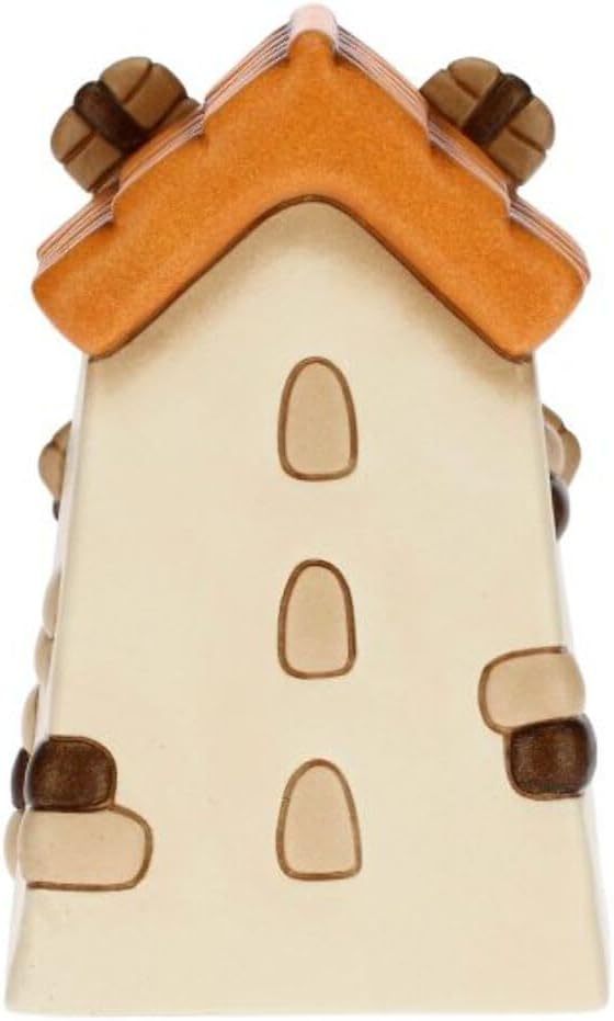 THUN - Krippenfigur Windmühle - Weihnachtsdekoration Haus - Klassische Krippe - Keramik - 7,5 x 7,5