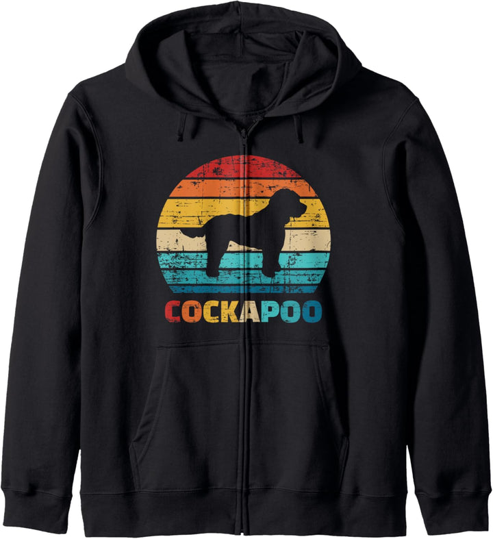 Cockapoo vintage retro Kapuzenjacke