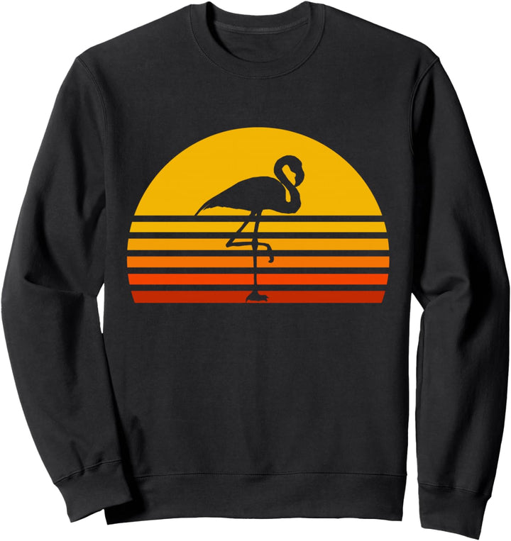 Retro Flamingo Vintage Sunset Flamingo Sweatshirt