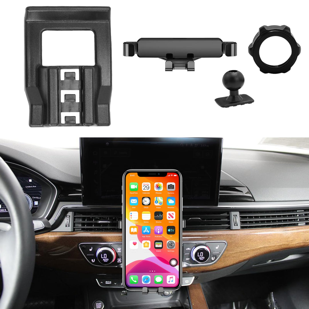 TTCR-II Kompatibel mit Audi A4 B9 / A5 F5 2017-2023 Handyhalterung, A4 B9 Smartphone Halter 360° Dre