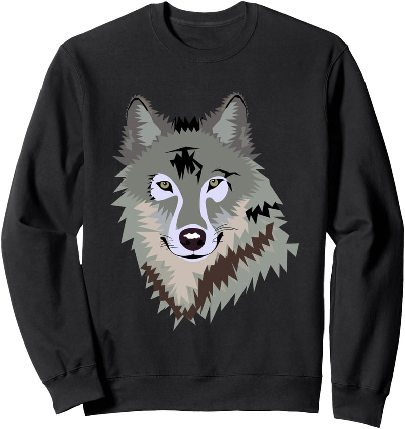 Grauer Wolf Sweatshirt