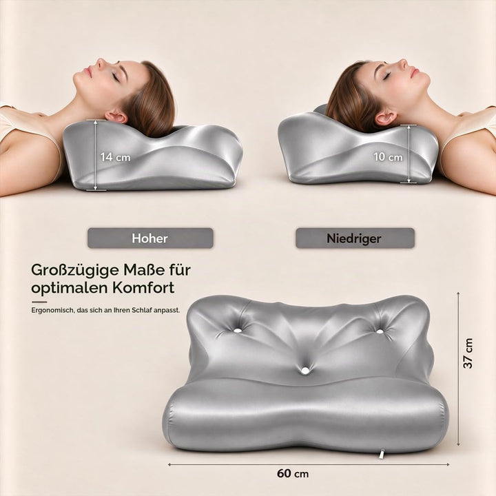 Ergonomisches Schmetterlingskissen aus Memory Foam mit Kühlbezug