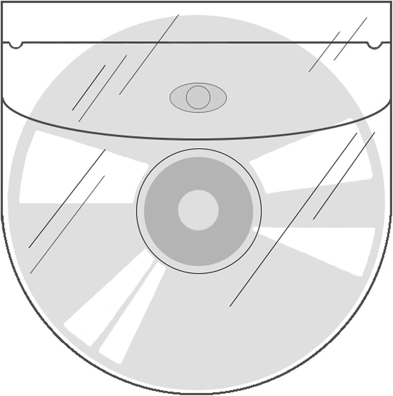 CD-Taschen selbstklebend | Transparent | Mit Klappe | 20 oder 100 Stück | CD-Hüllen zum Einkleben |