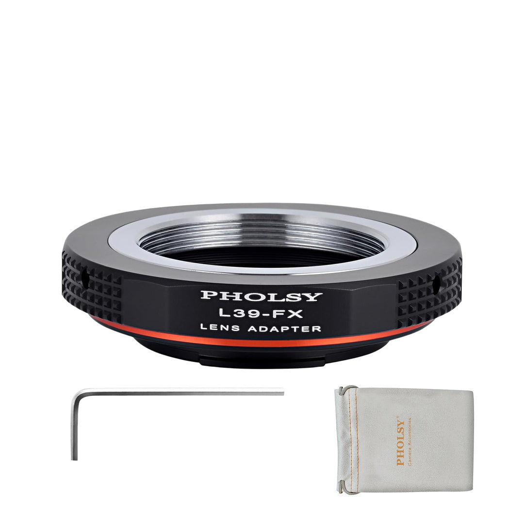 PHOLSY Objektivadapter Kompatibel mit Leica M39 auf FX Kameras für L39 M39 LTM 39mm Objektiv und FX