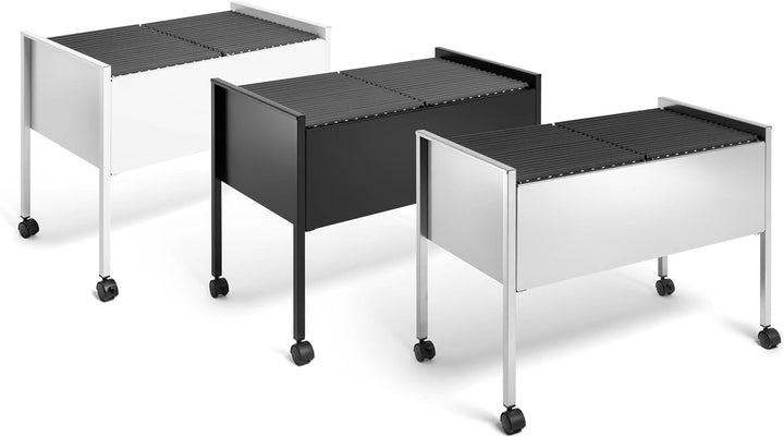 Durable Eco Hängemappenwagen 100 Duo, grau, aus kratzfestem Stahl, 760 x 592 x 425 mm, 308210, grau