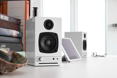 Audioengine HD3 Wireless Speakers mit Bluetooth - 60W Verkabelt Computer-Lautsprecher für Desktop-Mo