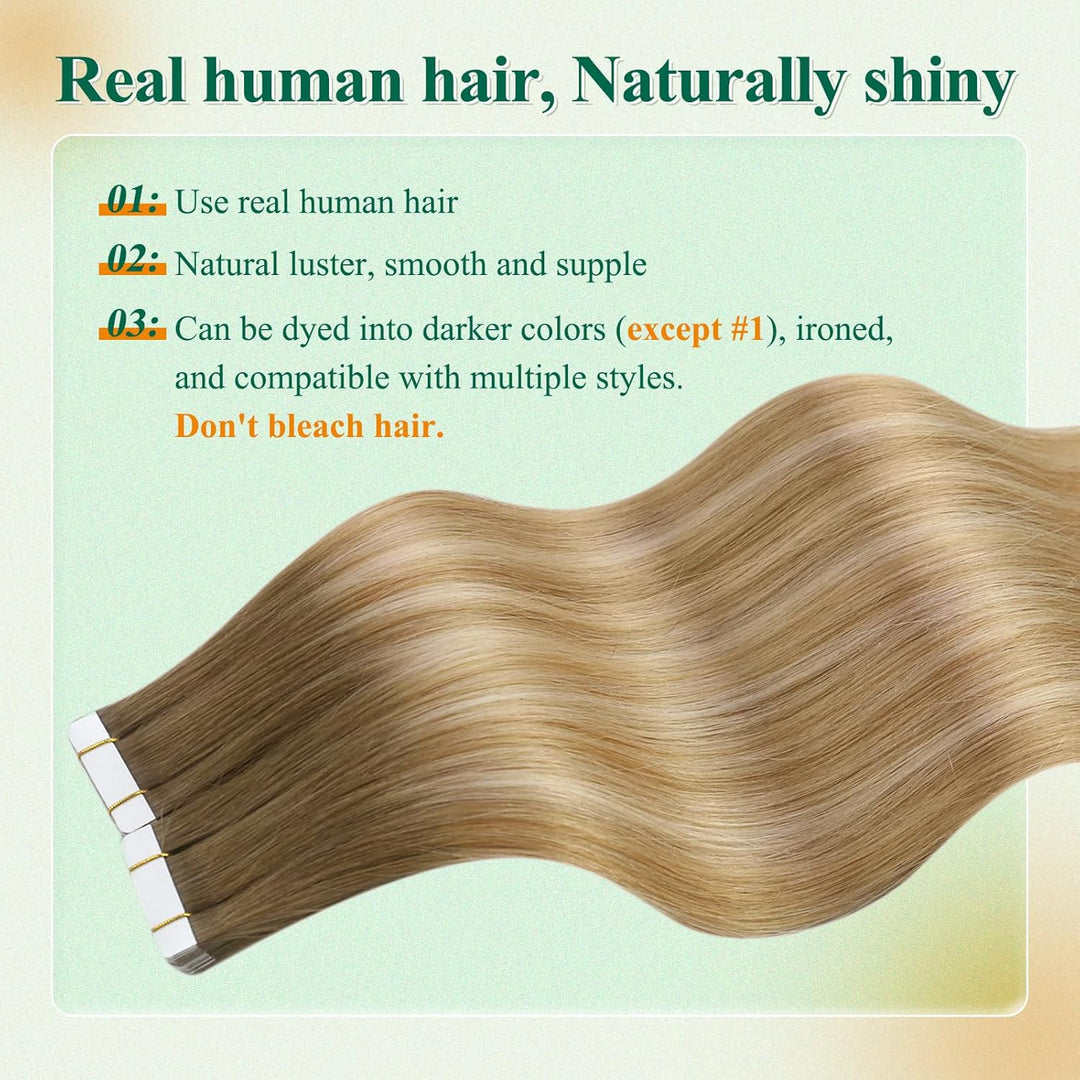 Easyouth Tape on Extension Echthaar Remy Tape in Echthaar Extensions Tape in Echthaar Extensions Bal