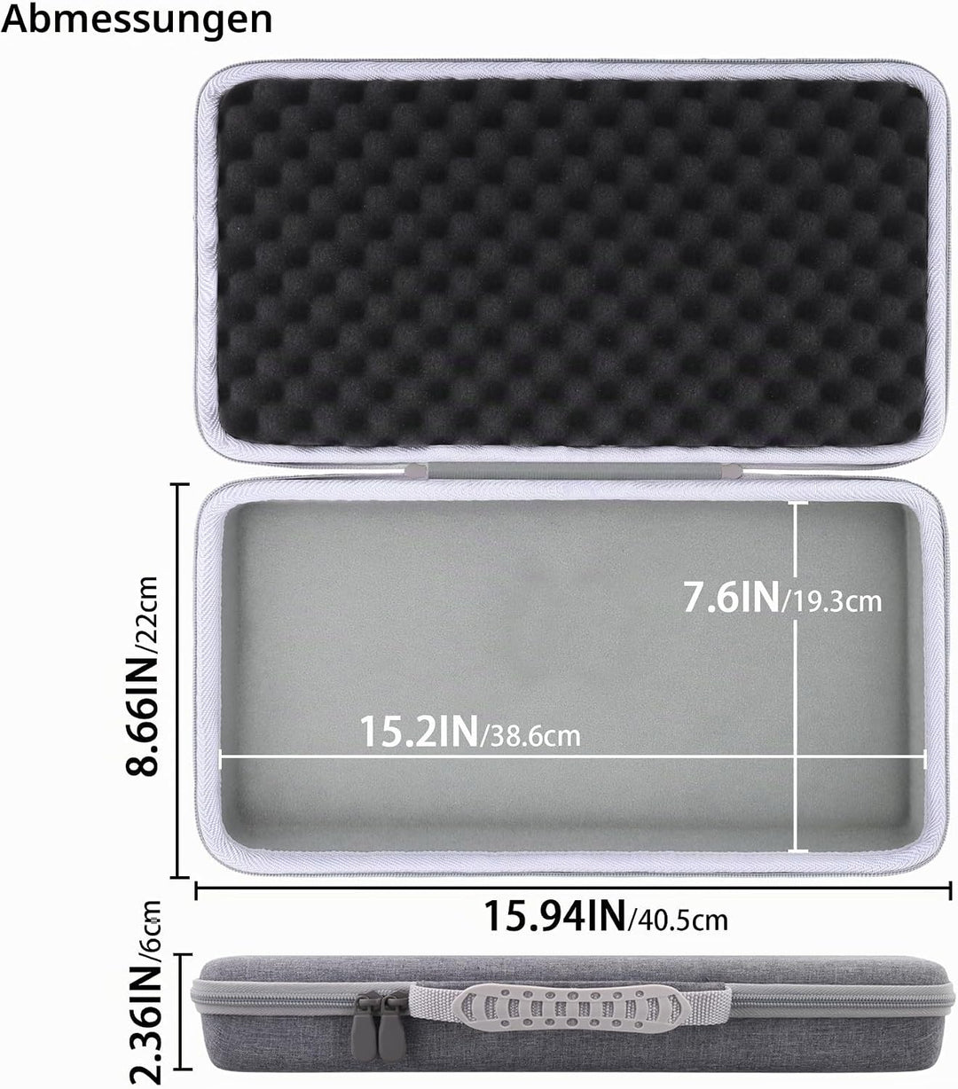 co2CREA Case Hart reiseschutzhülle Etui Tasche für Akai Professional MPK Mini IV USB-C MIDI Keyboard