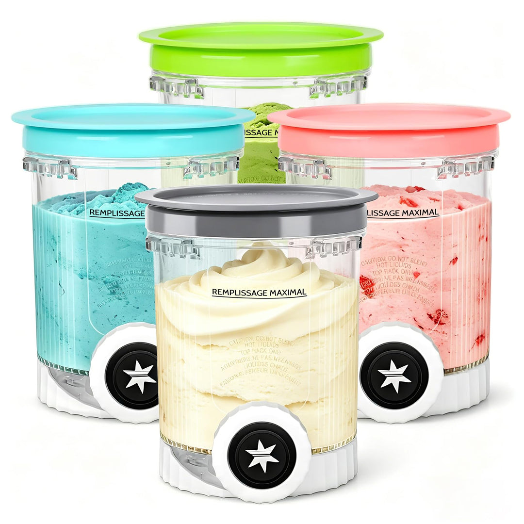 Behälte für Cream Ninja Eismaschine - 4 set 480ML Ninja Creami Behälter - Ninj-a creami Swirl Behält