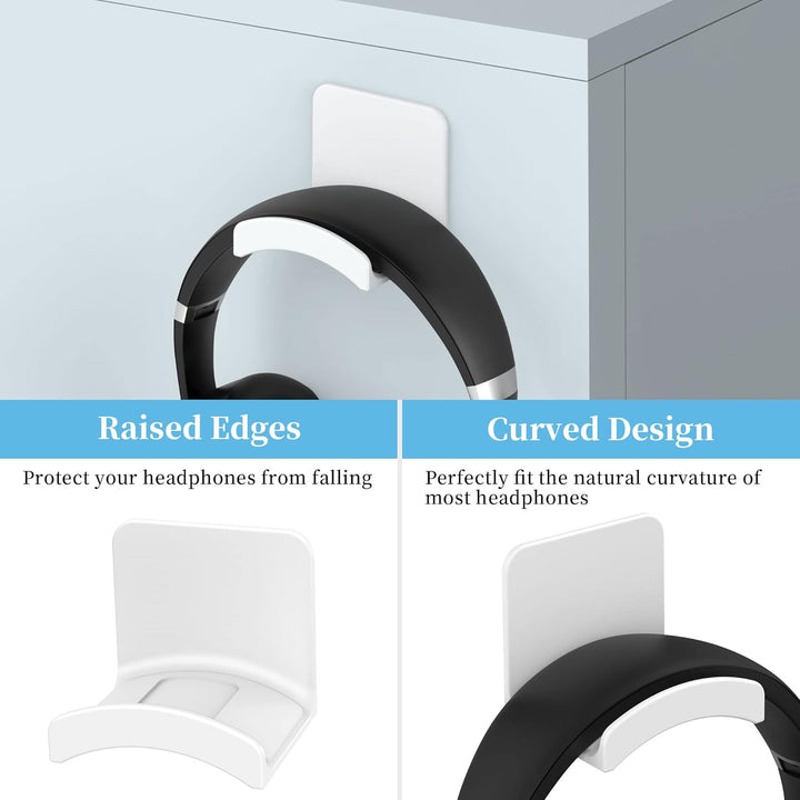 Cozycase Universal Kopfhörer Halter mit starkem Klebeband Premium Headset Halterung Wandhalterung TP