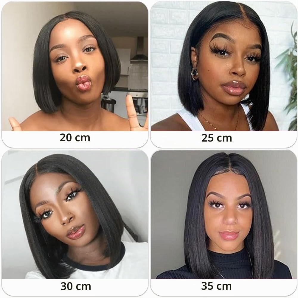 13x4 Lace Frontal Perücke Natürliche Frau Brasilianische Straight Lace Wig 8 Zoll Jungfräuliches Men