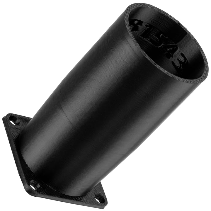 AERZETIX Quadratisch-Rund-Adapter für Luftstrom für Lüftungskanal 40x40 mm Ø38 mm aus ABS-Kunststoff