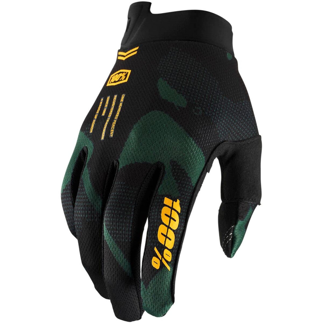 100% Herren 2022 Itrack Handschuhe Schwarz, Schwarz