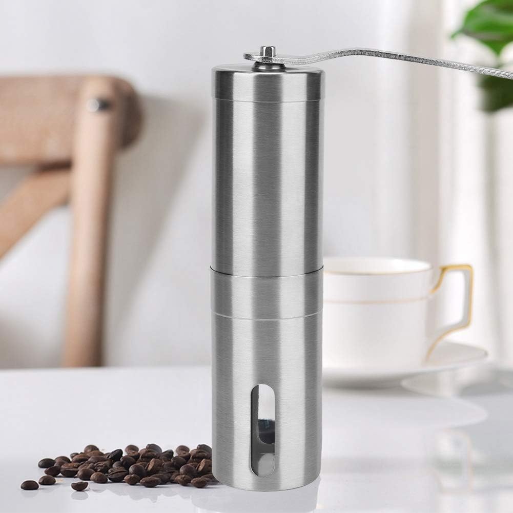 Handheld Edelstahl KaffeemüHle，Kaffeemühle Manuell，Rostfrei Und Langlebig, Leicht Zu Reinigen, leich