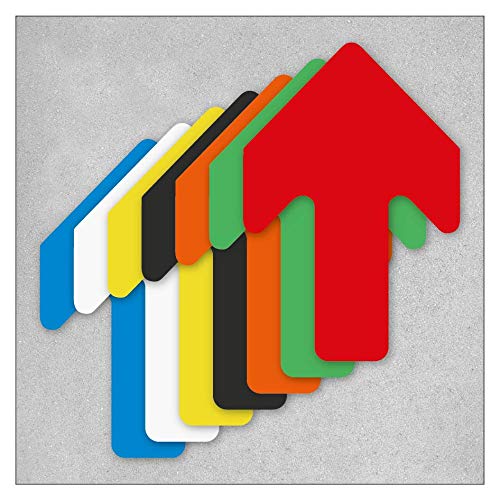 Selbstklebende Bodenmarkierung - Pfeil/Pfeile - Formstücke für Arbeitsbereiche, Lagerflächen und Tra