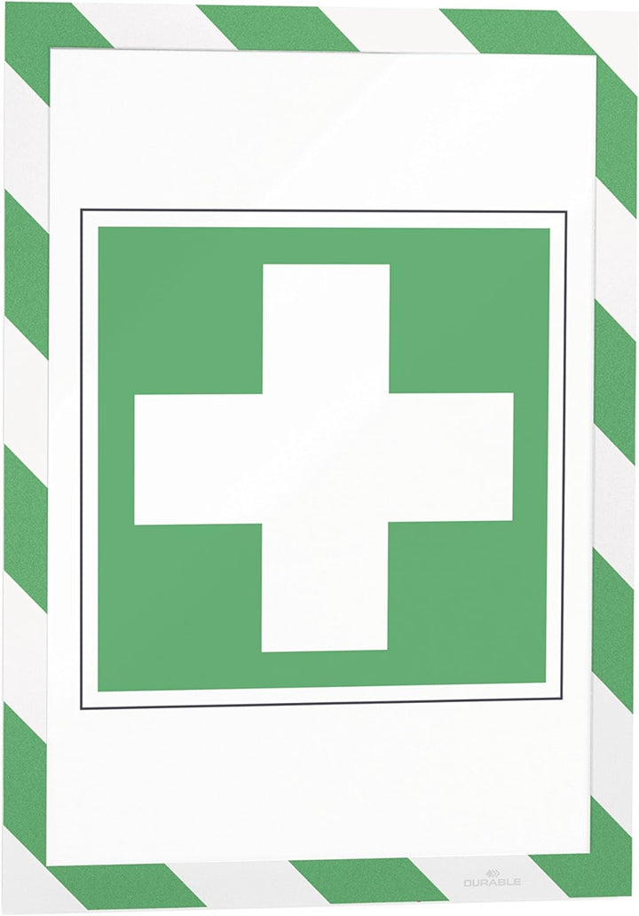 Durable Info-Rahmen Duraframe Magnetic Security (A4, Magnetrahmen für metallische Oberflächen) 5 Stü