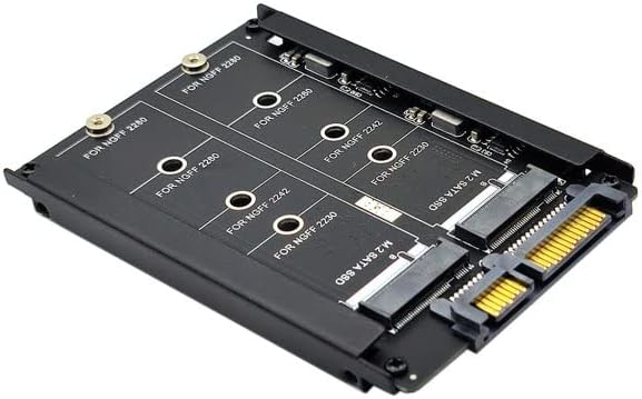 System-S NGFF B+M Key Adapter 2X M.2 SSD Karte zu 2,5 Zoll SATA Combo HDD