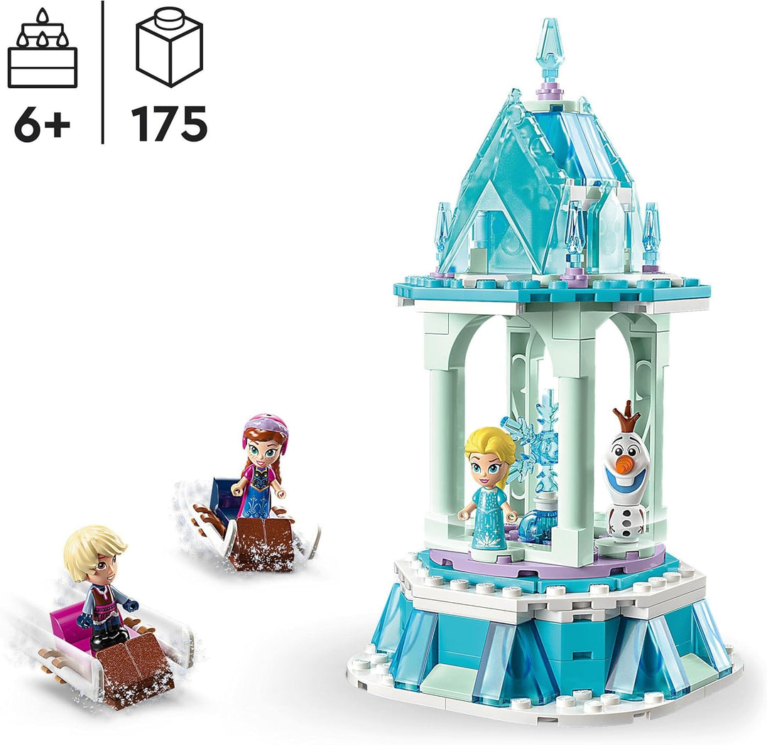 LEGO Disney Princess Annas und Elsas magisches Karussell, Die Eiskönigin Spielzeug, Inspiriert vom F