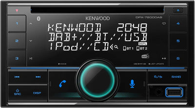 Kenwood DPX-7200DAB 2-DIN CD-Autoradio mit DAB+ und Bluetooth Freisprecheinrichtung (Alexa built-in,