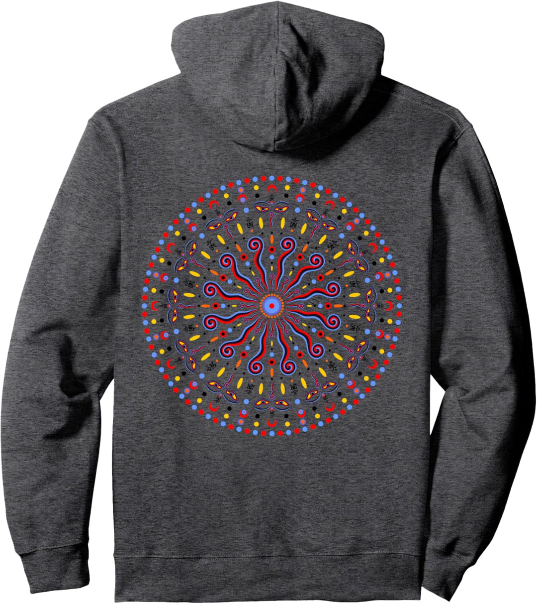 Wisdom Eyes Of Buddha - Filigranes Indien Mandala 1 - Fan Fun Pullover Hoodie