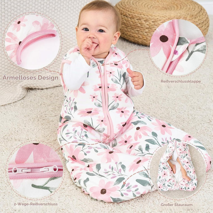 Yoofoss Baby Schlafsack Winter Baumwolle 2.5 TOG Warm Baby Winterschlafsack Herbst Weich Babyschlafs