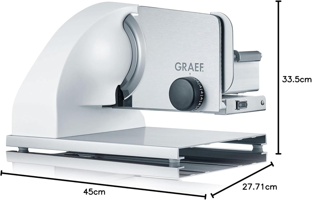 GRAEF SKS901EU Allesschneider, aluminium eloxiert/weiss Aluminium Eloxiert / Weiss, Aluminium Eloxie