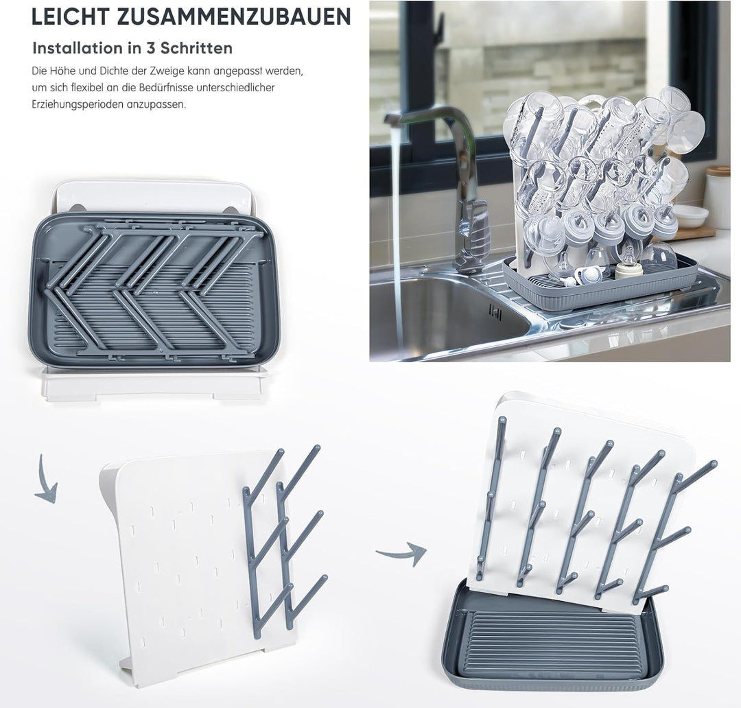 Termichy Trockenständer Babyflaschenr: Grosser vertikaler Flaschentrockner-Halter – platzsparender S