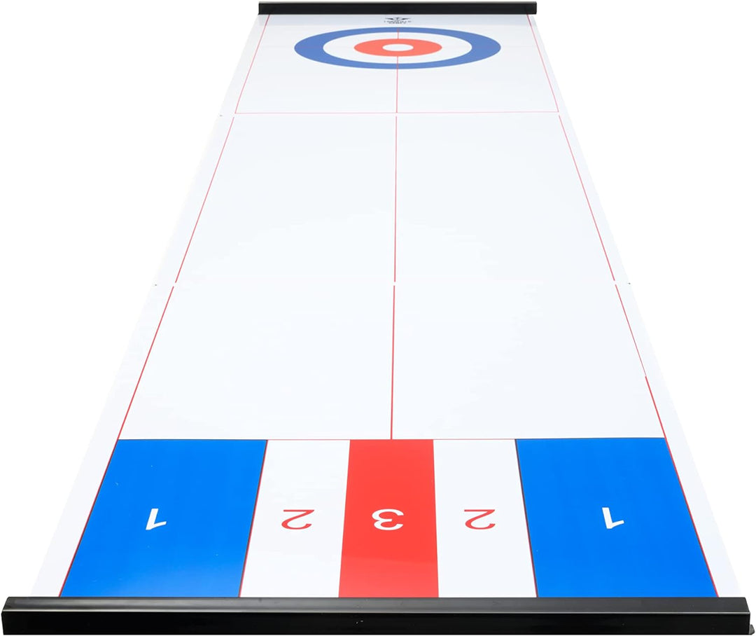 Engelhart - 2 in 1 Curling and Shuffleboard Table-Top Game - 180cm, Compact Curling Spiel und Revers