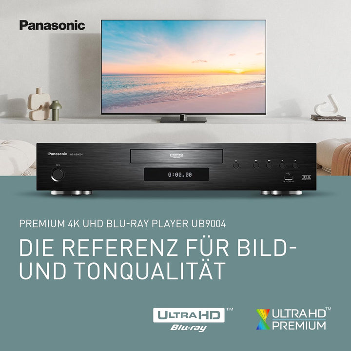 Panasonic DP-UB9004 UHD Blu-ray Player (HDR10+, 4K Blu-ray Disc, 4K VoD, Dolby Vision, 2X HDMI, 2X U