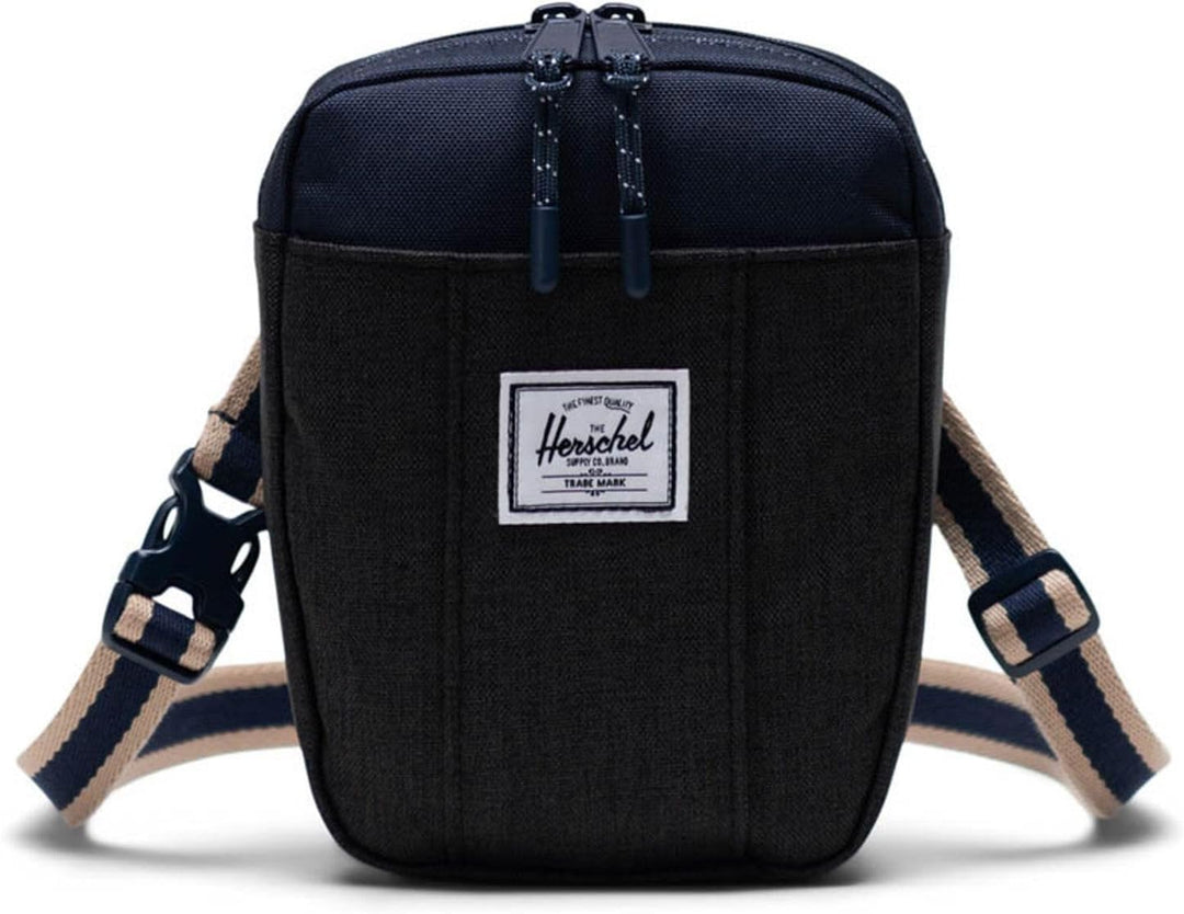 Herschel Unisex Cruz Umhängetasche Einheitsgrösse Black Crosshatch / Peacoat, Einheitsgrösse Black C