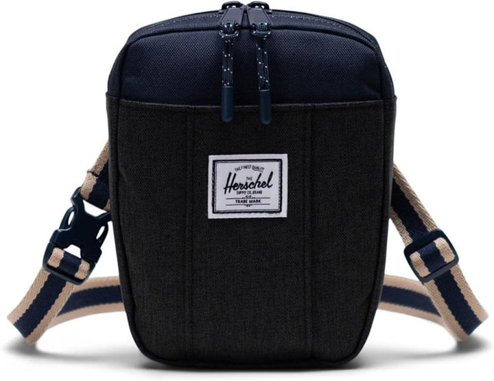 Herschel Unisex Cruz Umhängetasche Einheitsgrösse Black Crosshatch / Peacoat, Einheitsgrösse Black C