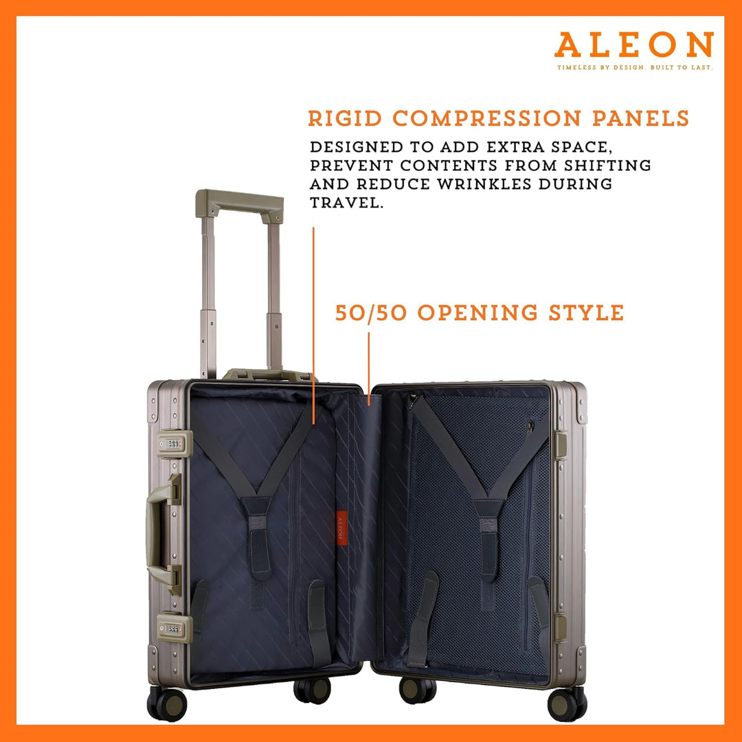 Aleon Traveler International 4-Rollen Kabinentrolley 55 cm, Bronze